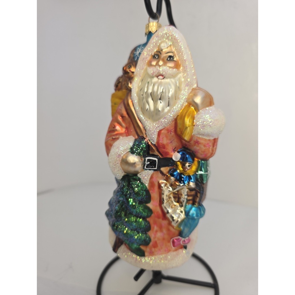 1996 Christopher Radko Londonberry Santa Ornament 96-193-0 7.5" Toys Retired